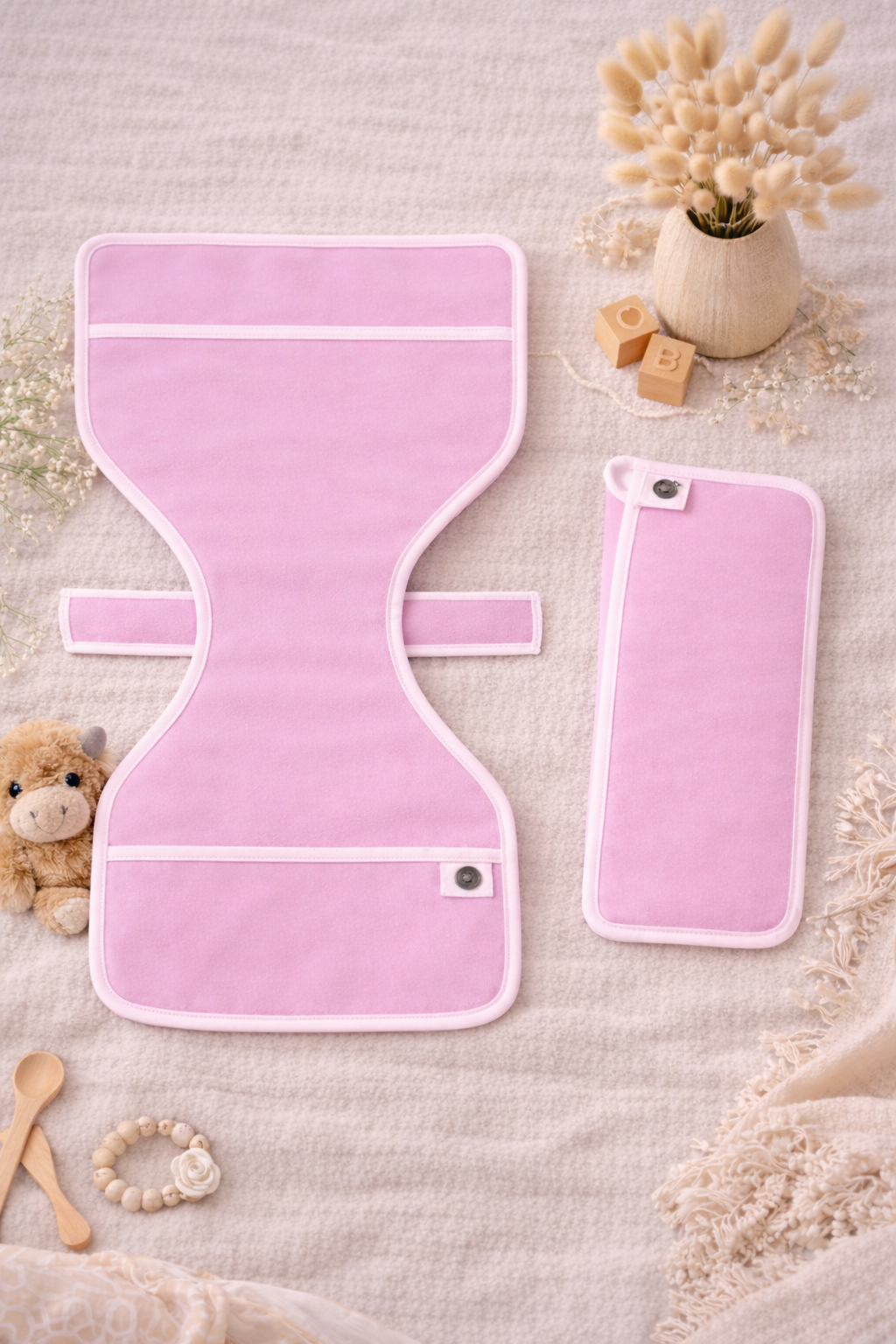 BabyTotBibs™ 2-in-1 Burp Cloth & Baby Bib (2-Pack)