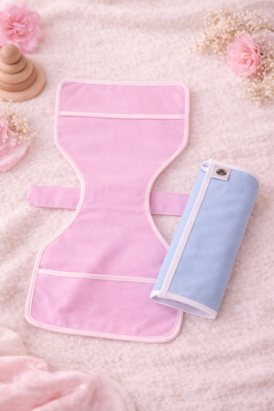 BabyTotBibs™ 2-in-1 Burp Cloth & Baby Bib (2-Pack)